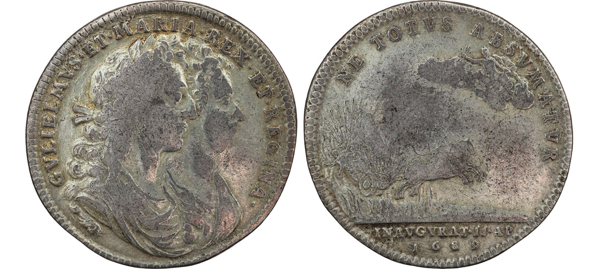 1689 Great Britain William & Mary AR Coronation Medal