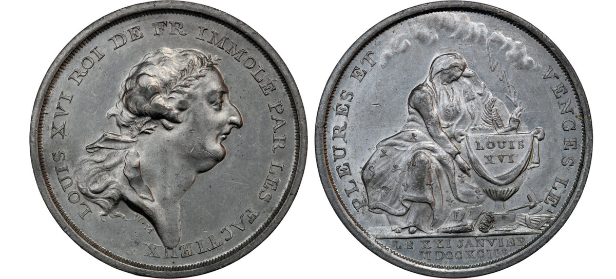 1793 France WM Medal Death of Louis XVI