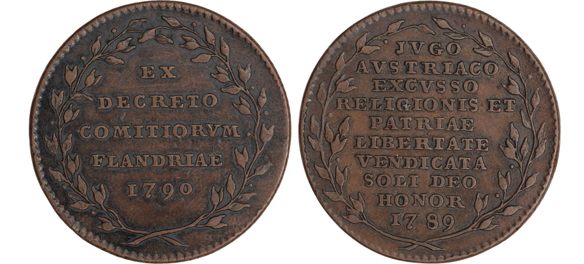 1790 Belgium AE Jeton Brabant Revolution