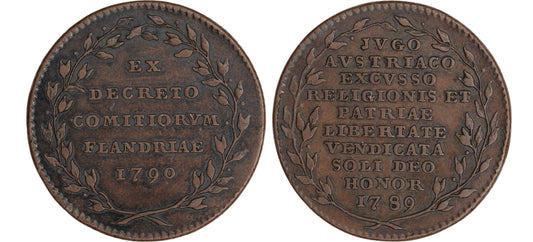 1790 Belgium AE Jeton Brabant Revolution
