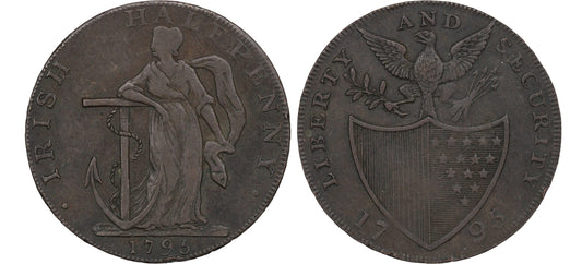 1795 United States Liberty & Security AE Halfpenny Mule