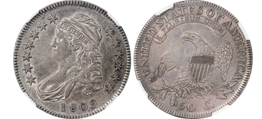 1809 United States AR Capped Bust Half NGC AU Details