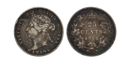 1874H Canada AR 25 Cents