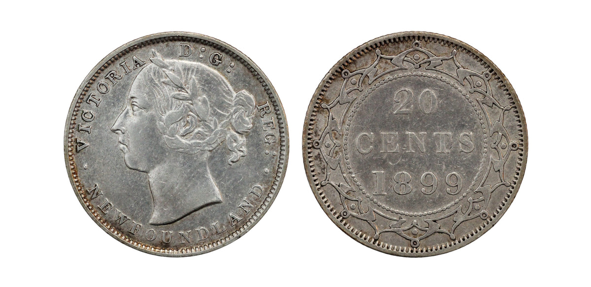 1890 Canada Newfoundland AR 20 Cents