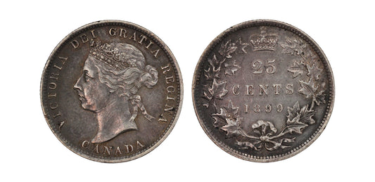1899 Canada AR 25 Cents