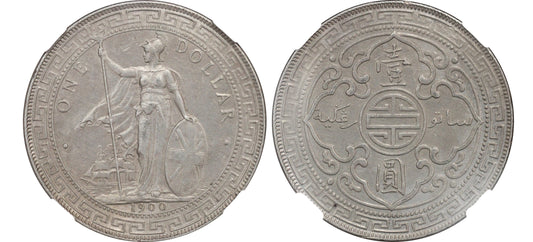 1901B Great Britain AR Trade Dollar NGC AU Details
