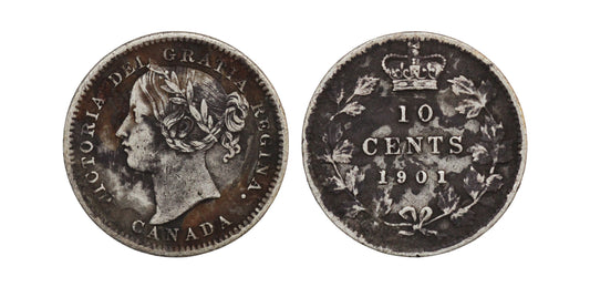 1901 Canada AR 10 Cents