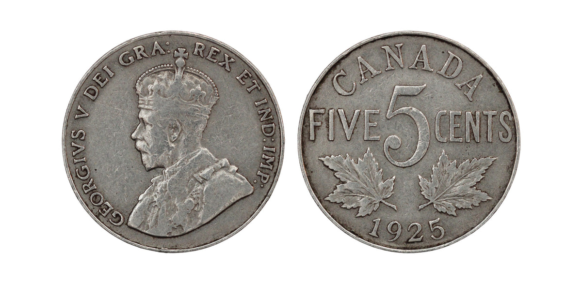 1925 Canada NI 5 Cents