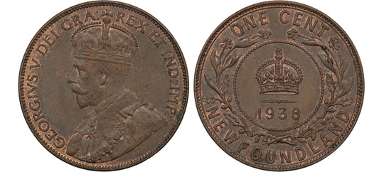 1936 Canada Newfoundland AE Large Cent
