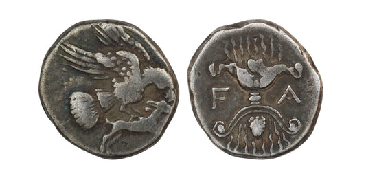 244-208BC Ancient Greece Elis Olympia AR Drachm