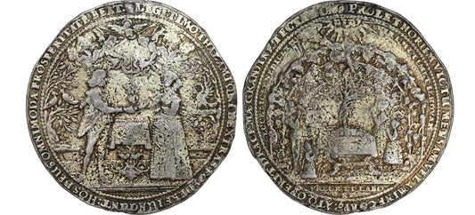 17th Century Poland Danzig AR Wedding Medal