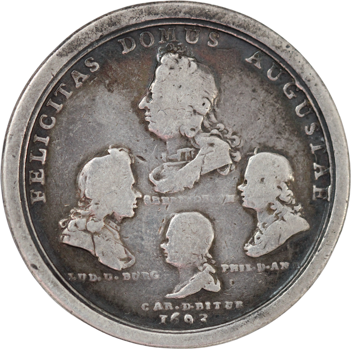 1693 New France AR Indian Peace Medal
