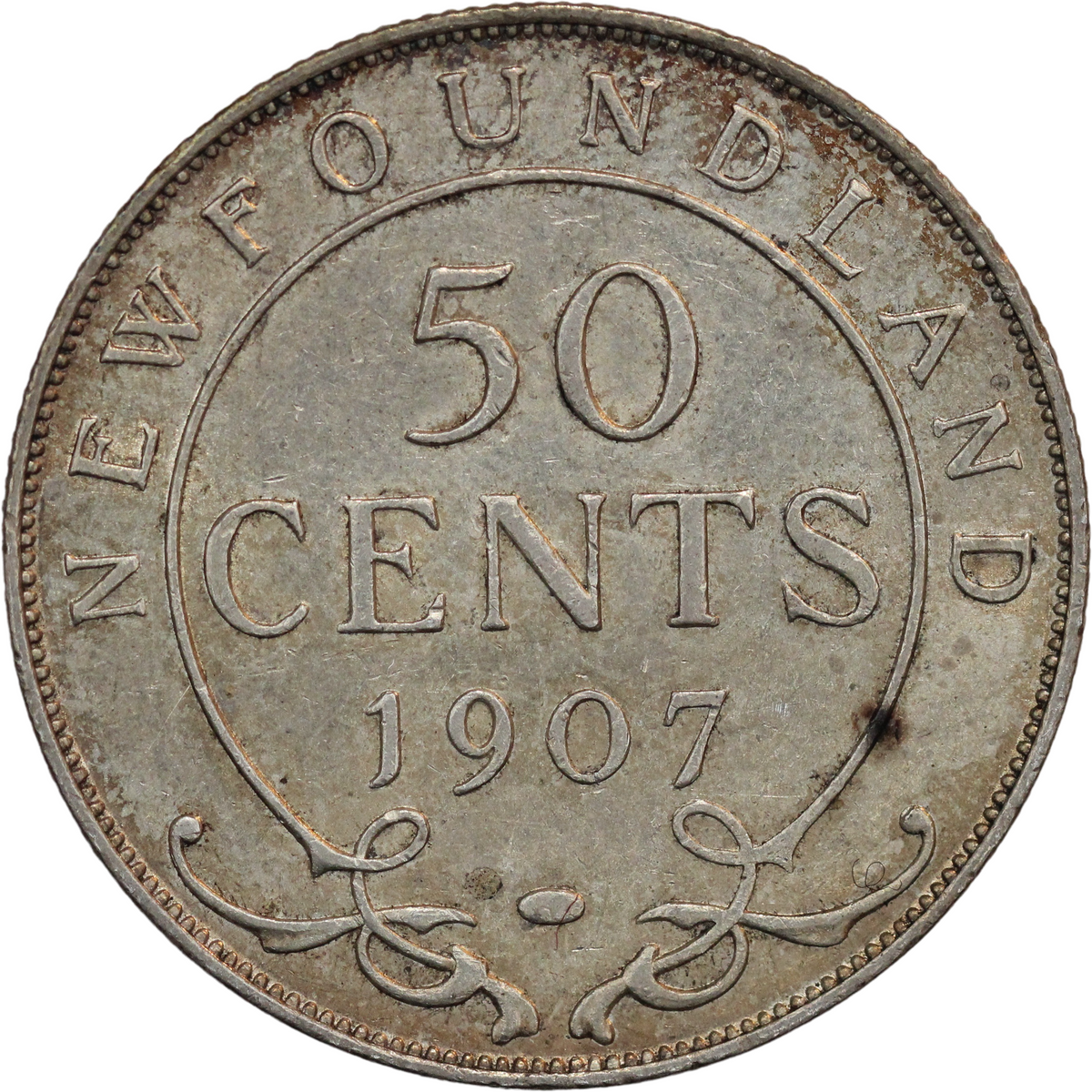 1907 Canada Newfoundland AR 50 Cents