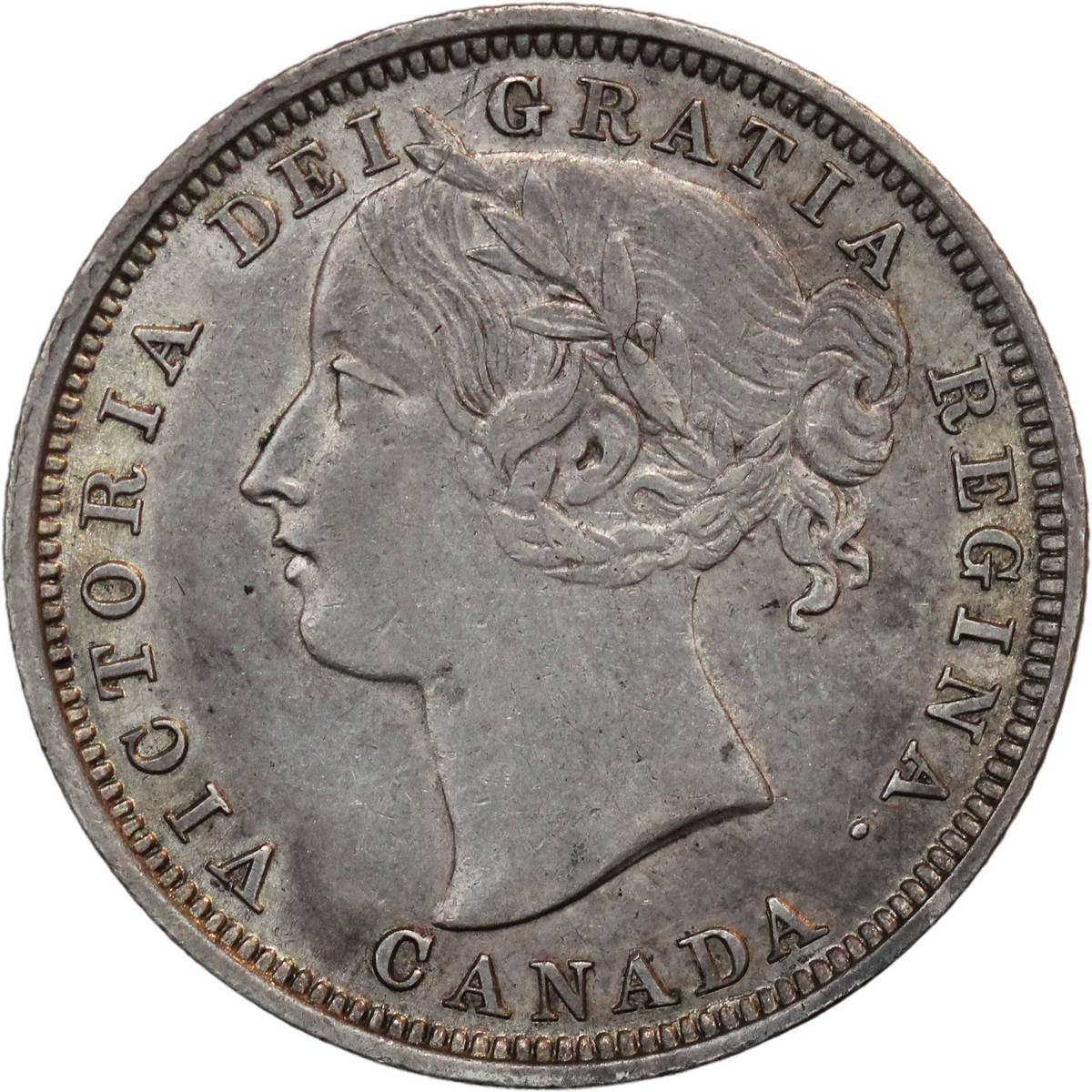1858 Canada AR 20 Cents
