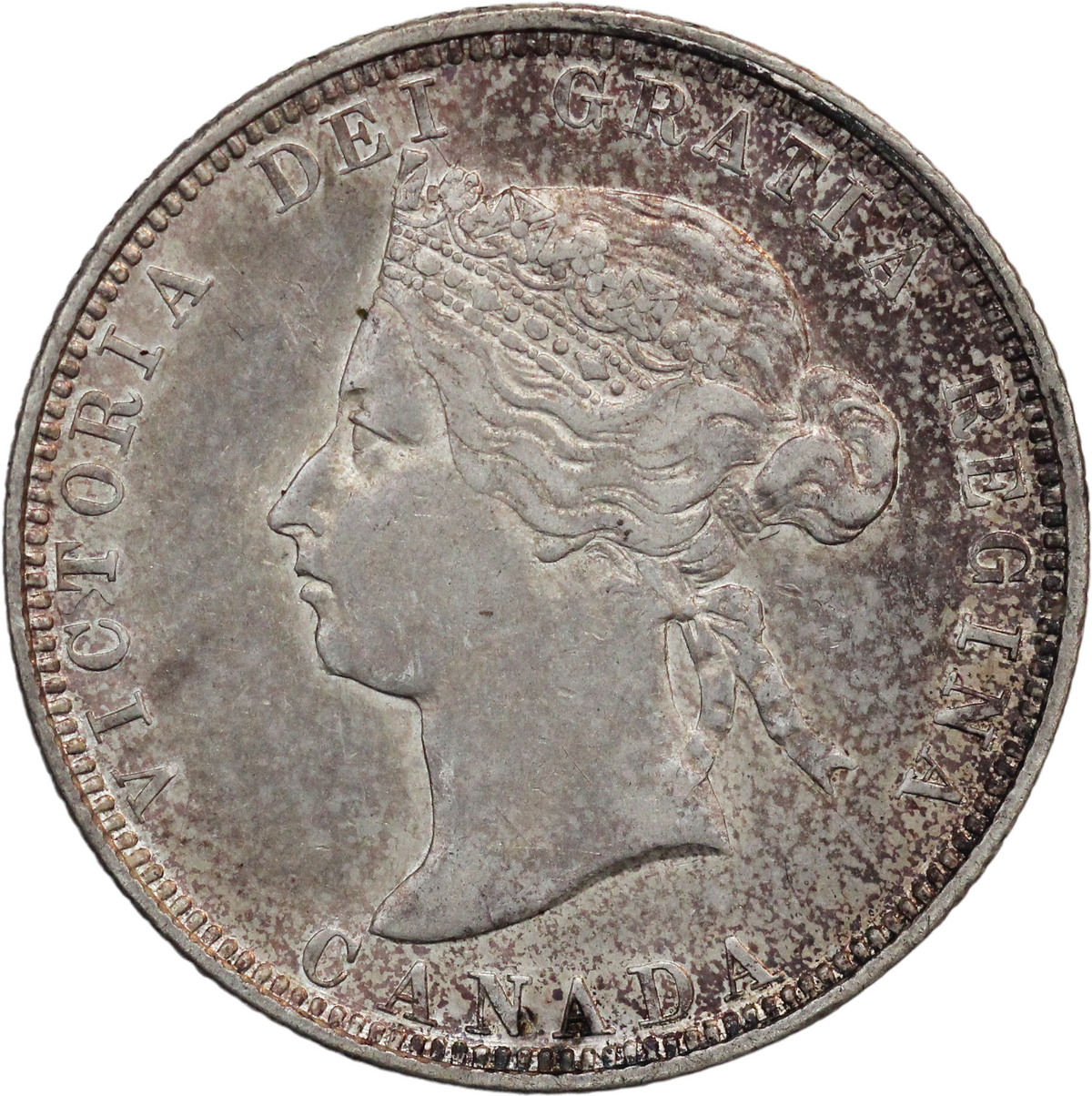 1882H Canada AR 25 Cents