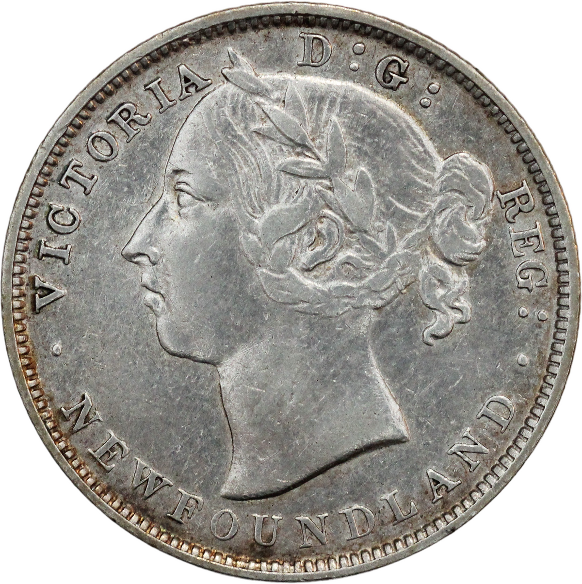 1890 Canada Newfoundland AR 20 Cents