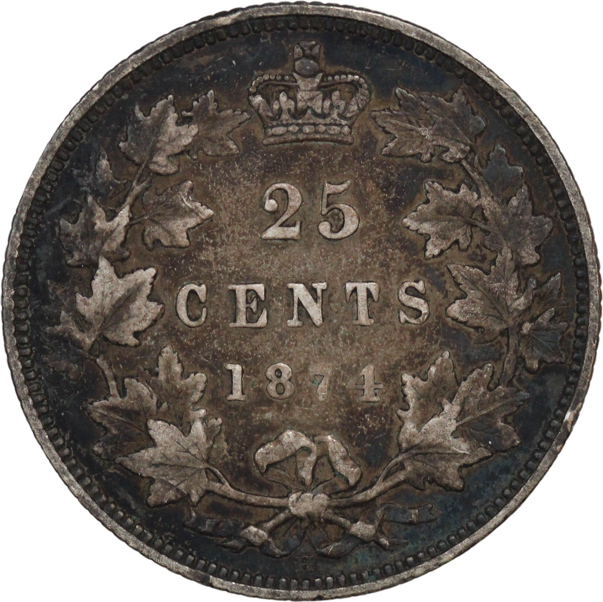 1874H Canada AR 25 Cents