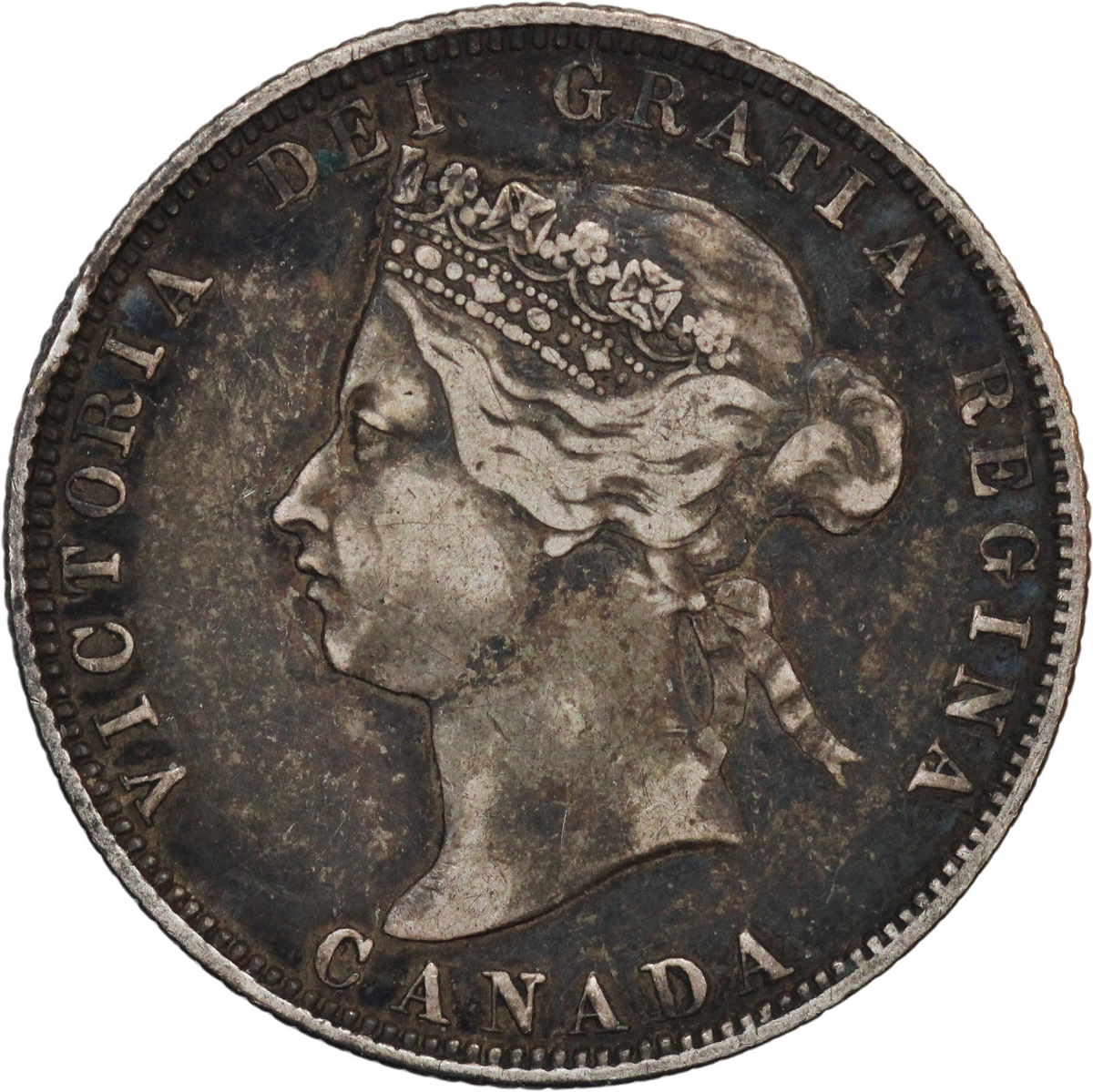 1874H Canada AR 25 Cents