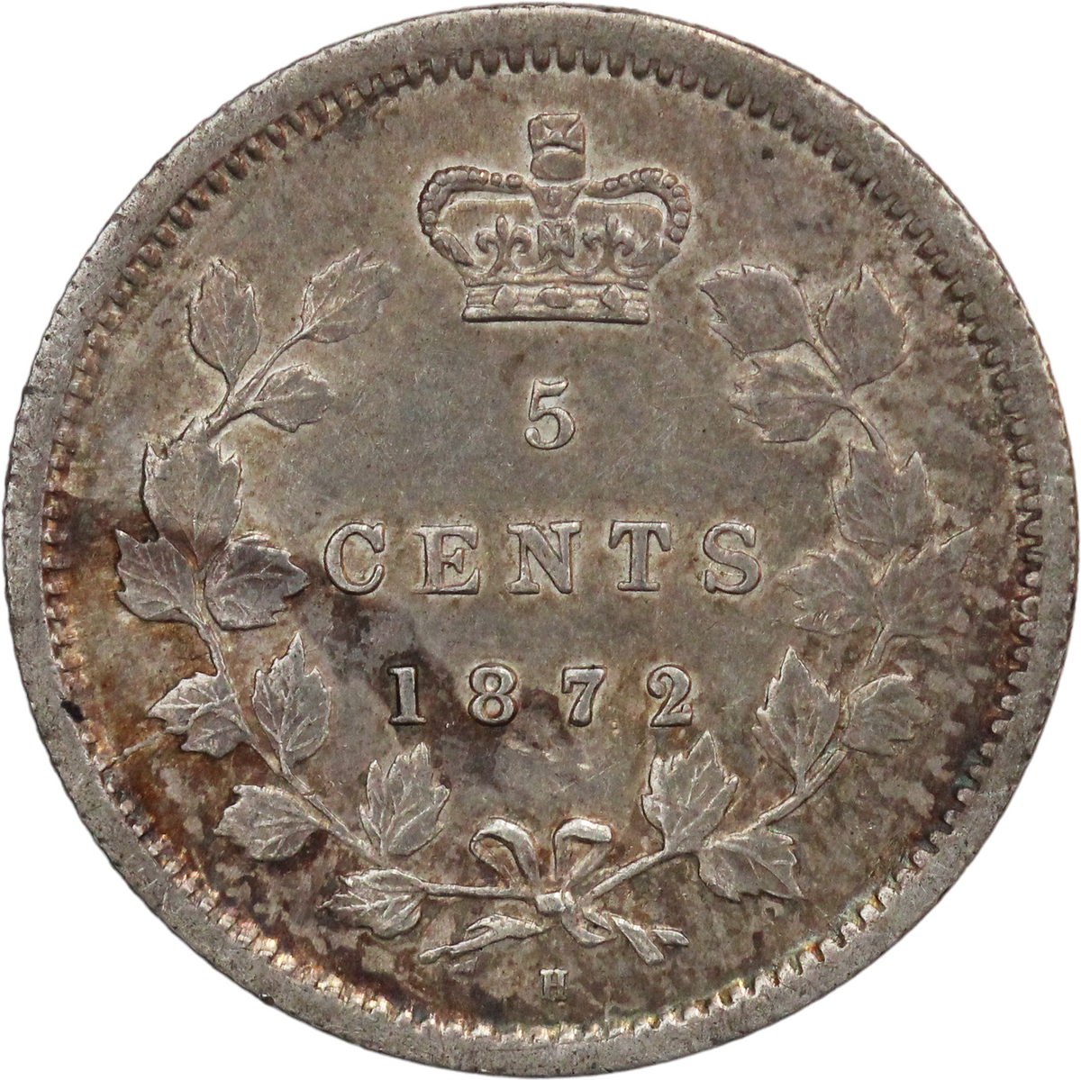 1872H Canada AR 5 Cents