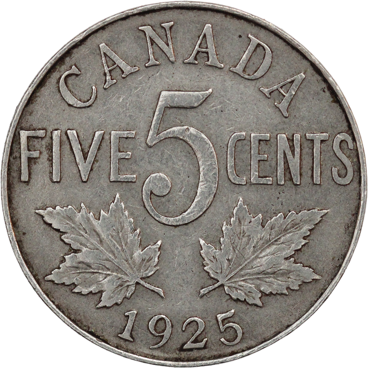 1925 Canada NI 5 Cents