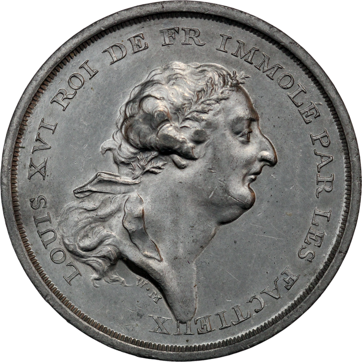 1793 France WM Medal Death of Louis XVI
