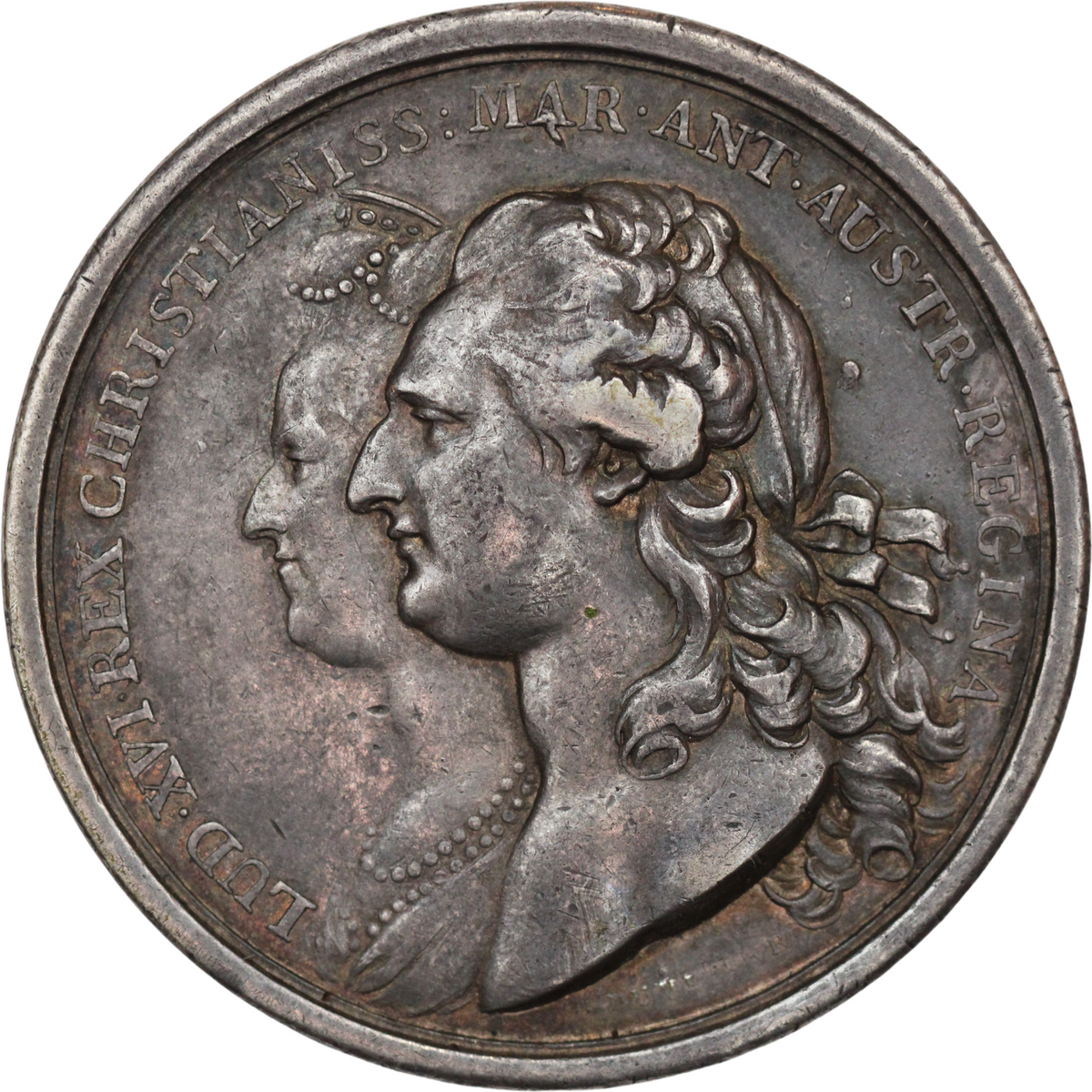 1781 France Louis XVI AR Medal Birth of the Dauphin
