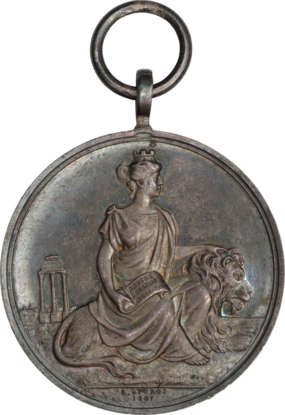 1907 Italy AR Police Medal