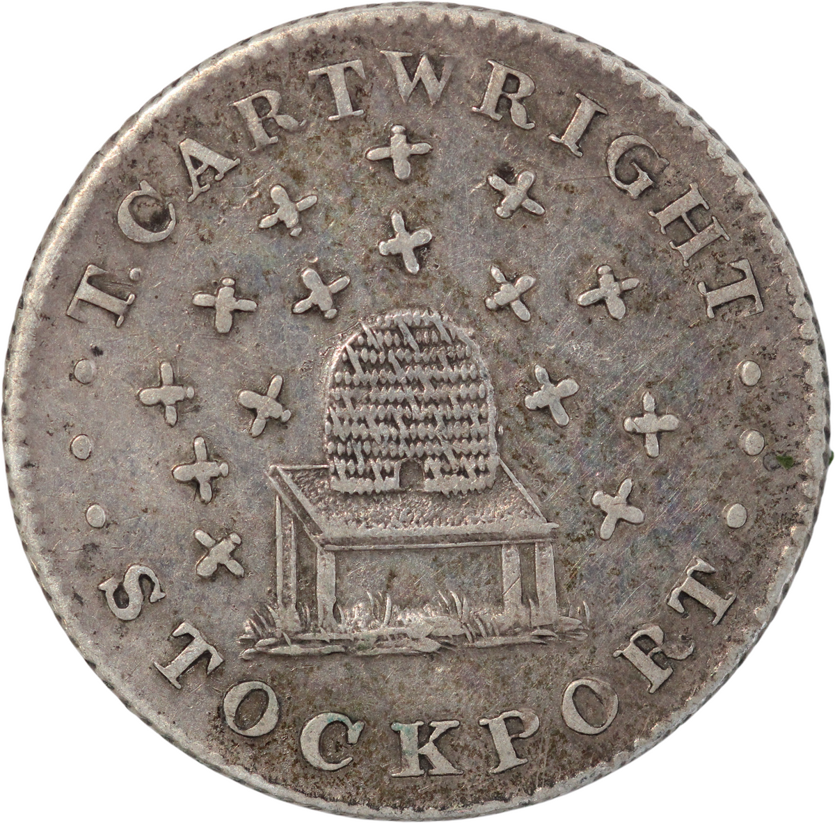 1812 Chesire AR Six Pence Token
