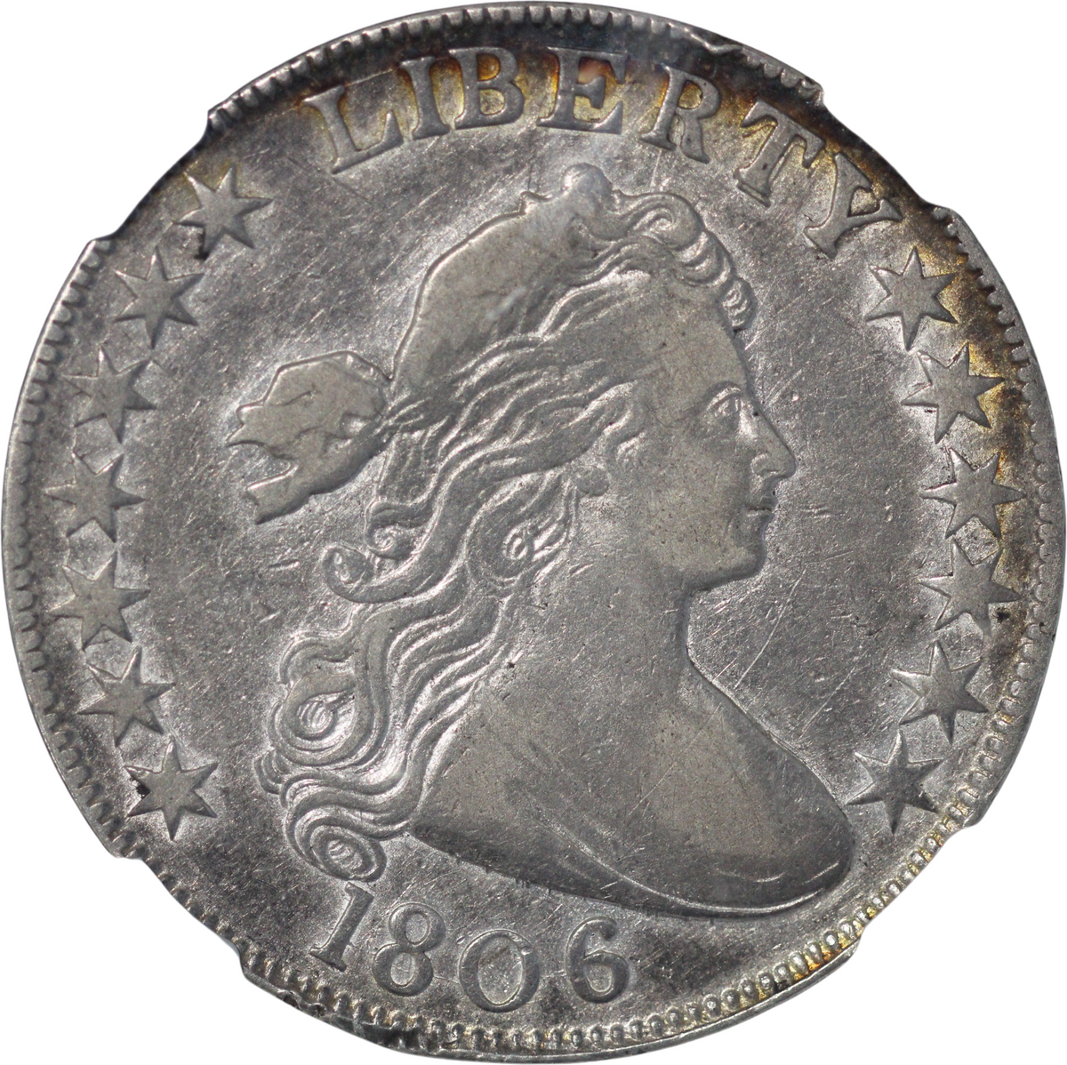 1806 United States AR Draped Bust Half NGC VF Details