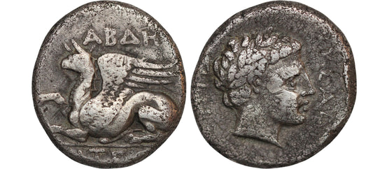 336-311BC Ancient Greece Thrace Abdera AR Stater